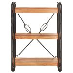 Vidaxl biblioth�que � 3 niveaux 60x30x80 cm bois d'acacia massif