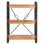 Vidaxl bibliothque  3 niveaux 60x30x80 cm bois d'acacia massif