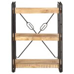 Vidaxl biblioth�que � 3 niveaux 60x30x80 cm bois de manguier massif