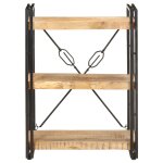 Vidaxl bibliothque  3 niveaux 60x30x80 cm bois de manguier massif