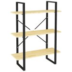 Vidaxl biblioth�que � 3 niveaux 80x30x105 cm bois de pin massif