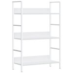 Vidaxl biblioth�que � 3 niveaux blanc 60x27, 6x90, 5cm bois d'ing�nierie
