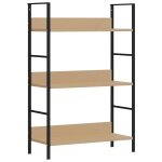 Vidaxl biblioth�que � 3 niveaux ch�ne 60x27, 6x90, 5cm bois d'ing�nierie