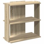 Vidaxl biblioth�que � 3 niveaux ch�ne sonoma 60x30x60 cm