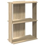 Vidaxl bibliothque  3 niveaux chne sonoma 60x30x80 cm