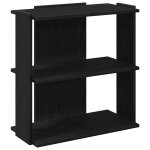 Vidaxl biblioth�que � 3 niveaux noir 60x30x60 cm bois d'ing�nierie