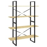 Vidaxl biblioth�que � 4 niveaux 100x30x140 cm bois de pin massif