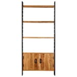 Vidaxl biblioth�que � 4 niveaux 80x30x180 cm bois d'acacia massif