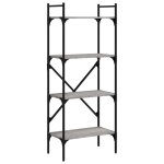 Vidaxl bibliothque  4 niveaux sonoma gris 56x31, 5x138, 5 cm