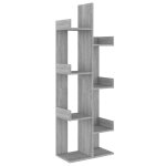 Vidaxl biblioth�que 48x25, 5x140 cm sonoma gris bois d'ing�nierie