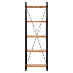 Vidaxl biblioth�que � 5 niveaux 60x30x180 cm bois d'acacia solide