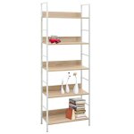 Vidaxl bibliothèque à 5 niveaux chêne 60x27, 6x158, 5 cm bois ingénierie Vidaxl bibliothèque à 5 niveaux chêne 60x27, 6x158, 5 cm bois ingénierie