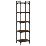 Vidaxl bibliothque 5 niveaux chne marron 40x30x154cm bois ingnierie