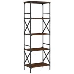 Vidaxl biblioth�que � 5 niveaux ch�ne marron 59x35x171 cm