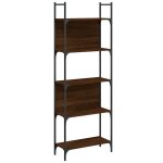 Vidaxl biblioth�que � 5 niveaux ch�ne marron 60, 5x24x166, 5 cm