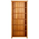 Vidaxl biblioth�que � 6 �tag�res 80x22, 5x180 cm bois de ch�ne massif