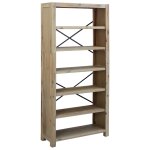 Vidaxl biblioth�que 6 niveaux 80x30x170 cm bois solide d'acacia