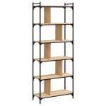 Vidaxl biblioth�que 6 niveaux ch�ne sonoma 76x32x192 cm