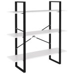 Vidaxl bibliothque blanc 100x30x105 cm bois d?ingnierie