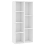 Vidaxl biblioth�que blanc 50x25x106 cm bois d'ing�nierie