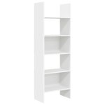 Vidaxl biblioth�que blanc 60x35x180 cm bois d?ing�nierie