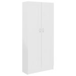 Vidaxl bibliothque blanc 82, 5x30, 5x185, 5 cm bois d'ingnierie