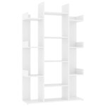Vidaxl biblioth�que blanc 86x25, 5x140 cm bois d?ing�nierie