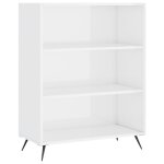 Vidaxl biblioth�que blanc brillant 69, 5x32, 5x90 cm bois d'ing�nierie