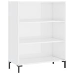 Vidaxl bibliothque blanc brillant 69, 5x32, 5x90 cm bois d'ingnierie