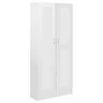 Vidaxl biblioth�que blanc brillant 82, 5x30, 5x185, 5cm bois d'ing�nierie