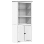 Vidaxl bibliothque bodo blanc 82x40x173 cm bois de pin massif