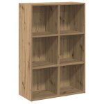 Vidaxl biblioth�que / buffet ch�ne artisanal 66x30x98 cm bois ing�nierie