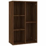 Vidaxl bibliothque / buffet chne marron 50x25x80 cm bois d'ingnierie