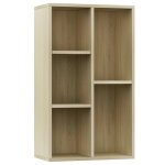 Vidaxl bibliothque / buffet chne sonoma 50x25x80 cm bois d?ingnierie