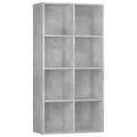 Vidaxl bibliothèque / buffet gris béton 66x30x130 cm bois d?ingénierie Vidaxl bibliothèque / buffet gris béton 66x30x130 cm bois d?ingénierie