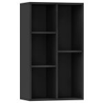Vidaxl bibliothèque / buffet noir 50x25x80 cm bois d?ingénierie Vidaxl bibliothèque / buffet noir 50x25x80 cm bois d?ingénierie