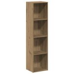 Vidaxl biblioth�que ch�ne artisanal 36x30x143 cm bois d'ing�nierie