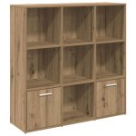 Vidaxl bibliothque chne artisanal 98x29x97, 5 cm bois d'ingnierie
