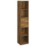 Vidaxl biblioth�que ch�ne fum� 36x30x171 cm bois d'ing�nierie