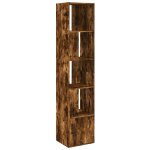 Vidaxl bibliothque chne fum 40x36x189 cm bois d'ingnierie