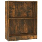 Vidaxl bibliothque chne fum 60x24x76 cm bois d'ingnierie