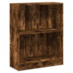 Vidaxl biblioth�que ch�ne fum� 60x24x76 cm bois d'ing�nierie