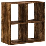 Vidaxl bibliothèque chêne fumé 68, 5x32x68, 5 cm bois d'ingénierie Vidaxl bibliothèque chêne fumé 68, 5x32x68, 5 cm bois d'ingénierie