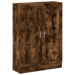 Vidaxl biblioth�que ch�ne fum� 82, 5x30, 5x115 cm bois d'ing�nierie