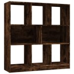 Vidaxl biblioth�que ch�ne fum� 97, 5x29, 5x100 cm bois d'ing�nierie