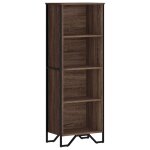 Vidaxl biblioth�que ch�ne marron 50x31x137, 5 cm bois d'ing�nierie
