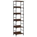 Vidaxl bibliothque chne marron 50x33x188, 5 cm bois d'ingnierie