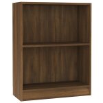 Vidaxl bibliothque chne marron 60x24x76 cm bois d'ingnierie