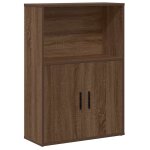 Vidaxl biblioth�que ch�ne marron 60x24x85 cm bois d'ing�nierie