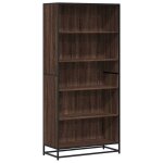 Vidaxl biblioth�que ch�ne marron 80, 5x35x170, 5 cm bois d'ing�nierie